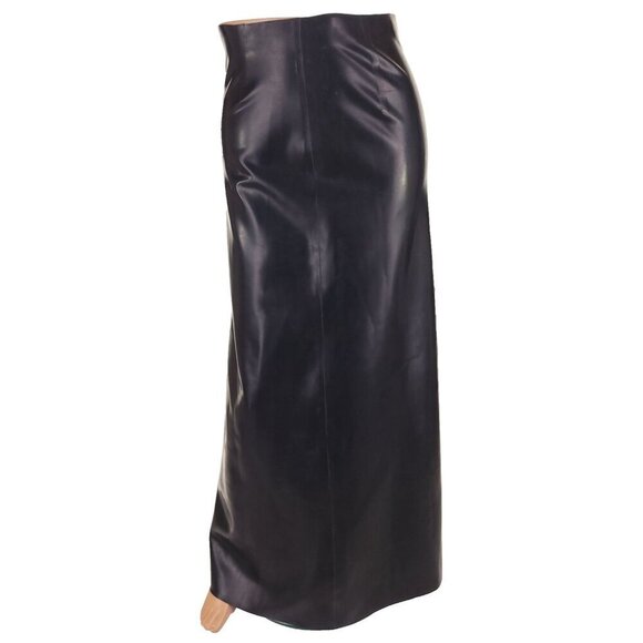 Kwaidan Editions Slit Maxi Skirt Size FR 36 US 4 S Black Rubber $1500 - Picture 2 of 16